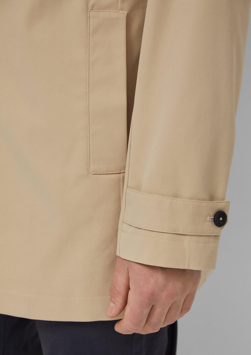 Leichter Kurzmantel aus Baumwollmix mit Umlegekragen