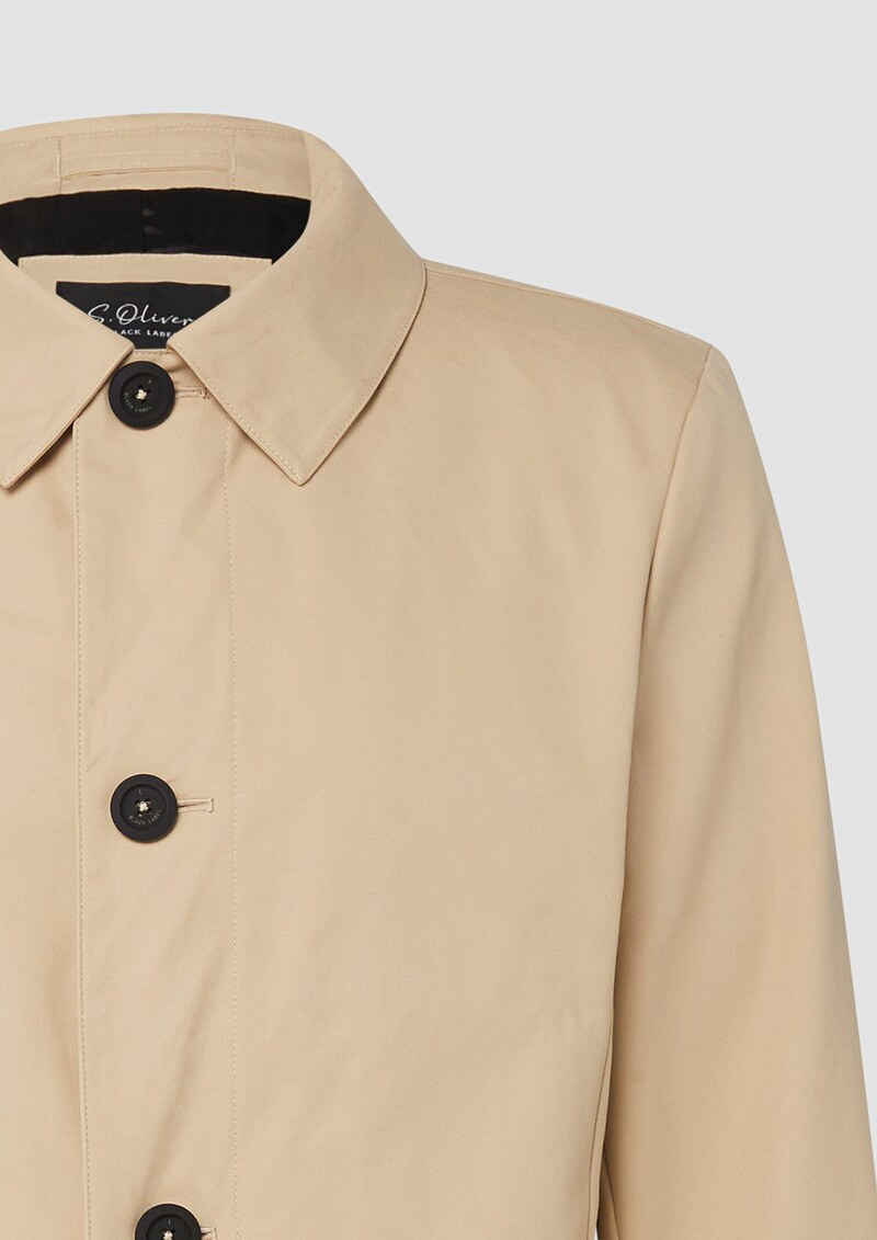 Leichter Kurzmantel aus Baumwollmix mit Umlegekragen