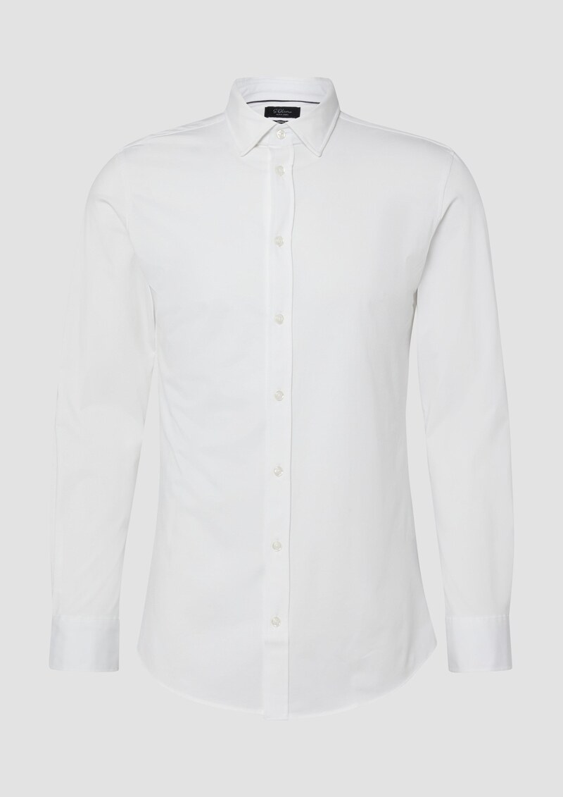 Tailored Fit: Elegantes Langarmhemd aus Edeljersey