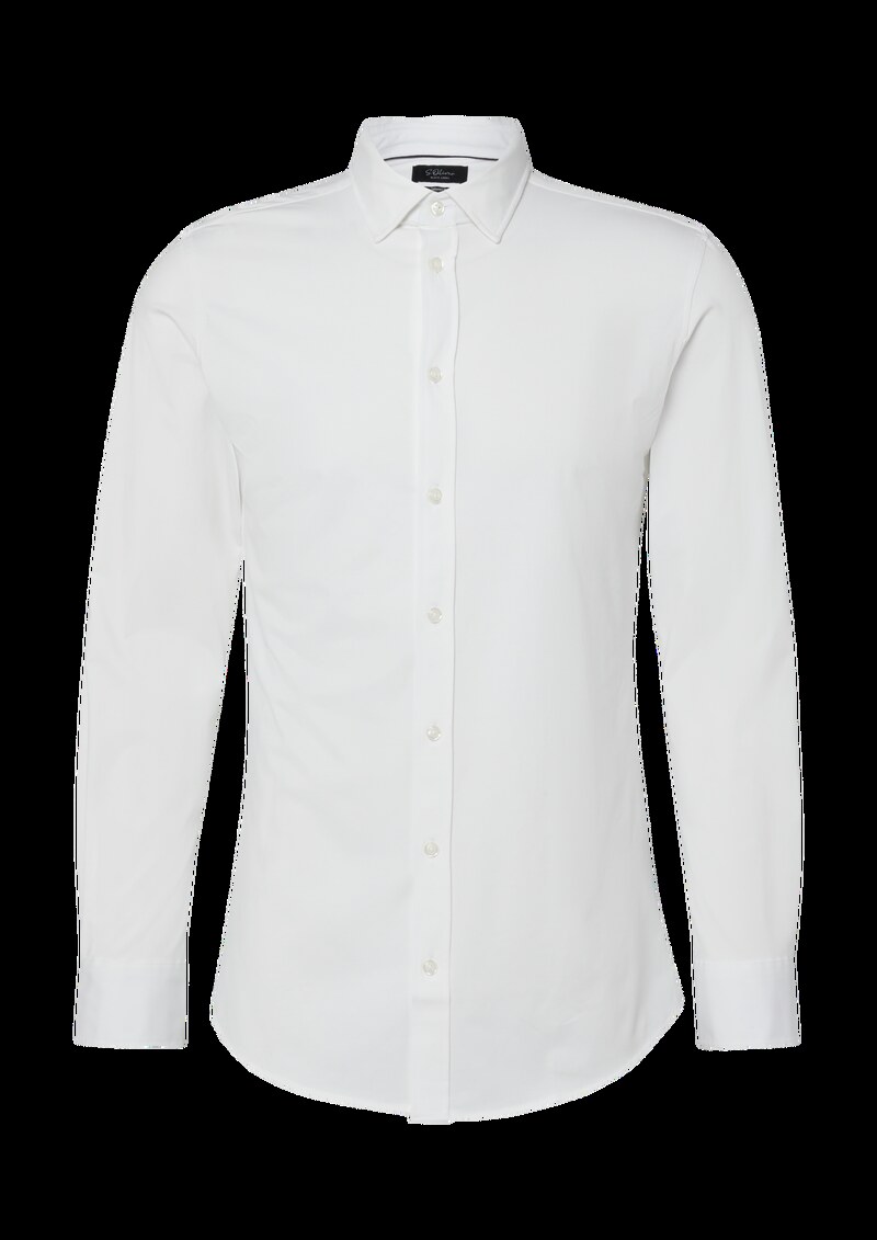 Tailored Fit: Elegantes Langarmhemd aus Edeljersey