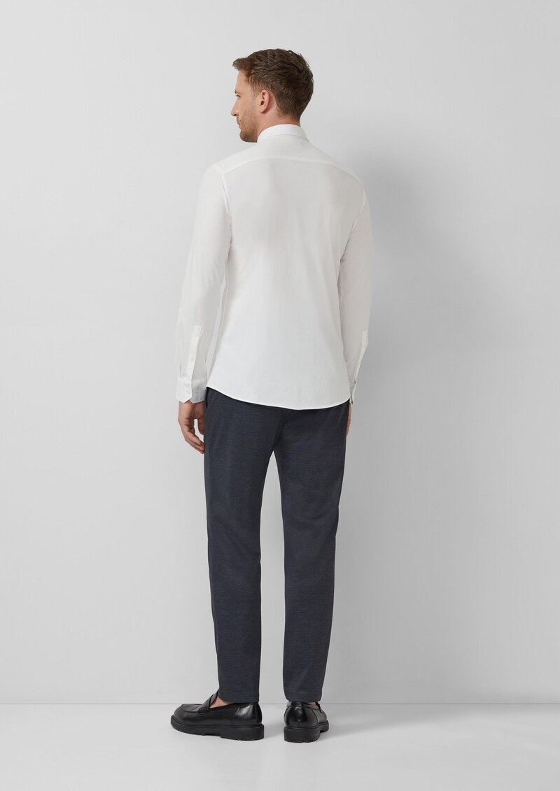 Tailored Fit: Elegantes Langarmhemd aus Edeljersey