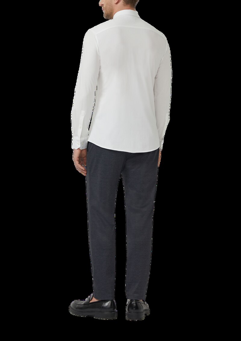 Tailored Fit: Elegantes Langarmhemd aus Edeljersey