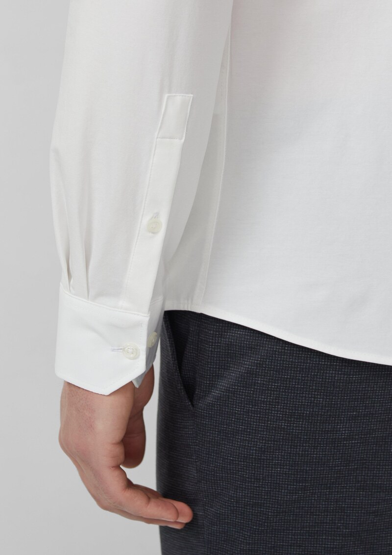 Tailored Fit: Elegantes Langarmhemd aus Edeljersey