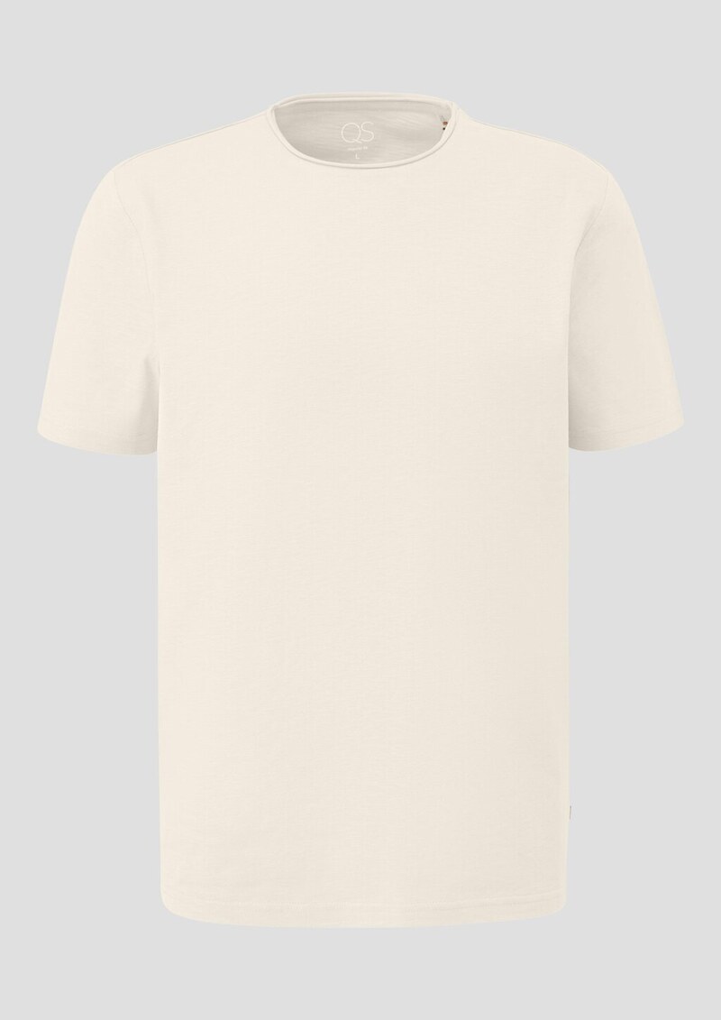 T-Shirt mit Rollkante