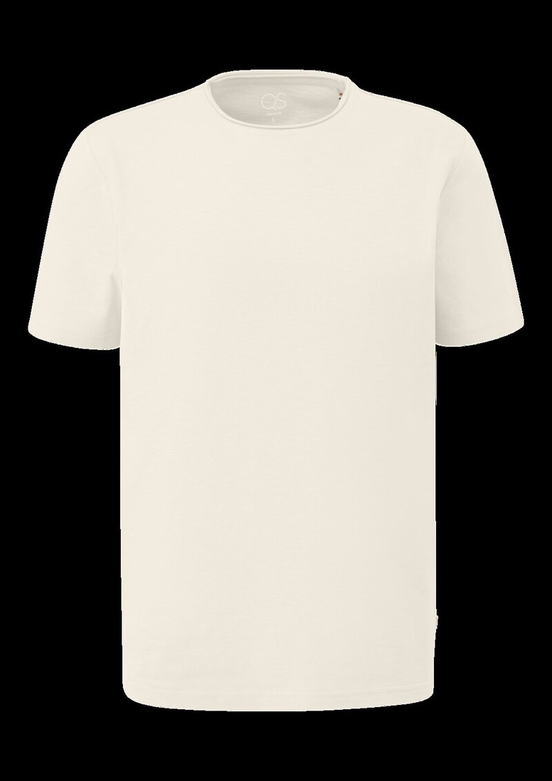 T-Shirt mit Rollkante