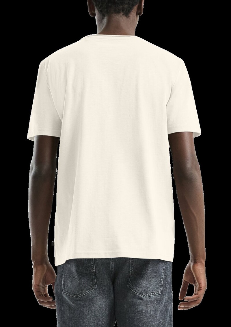 T-Shirt mit Rollkante