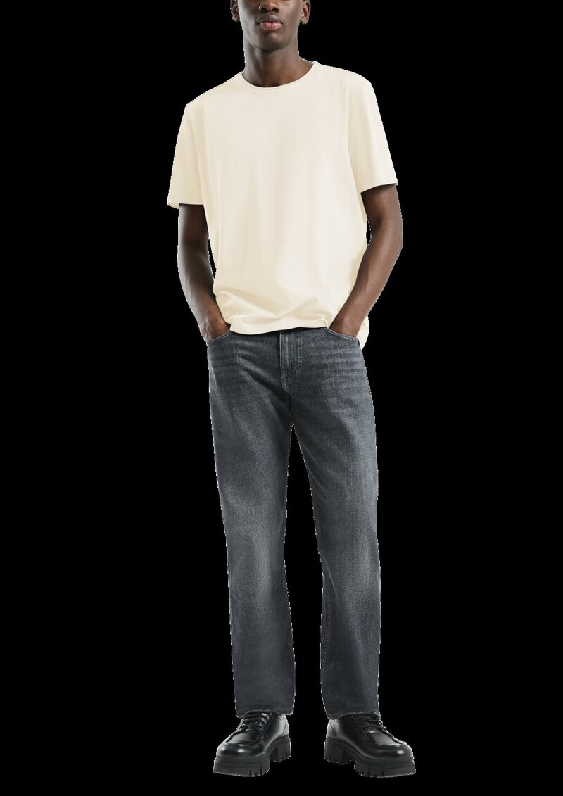 T-Shirt mit Rollkante