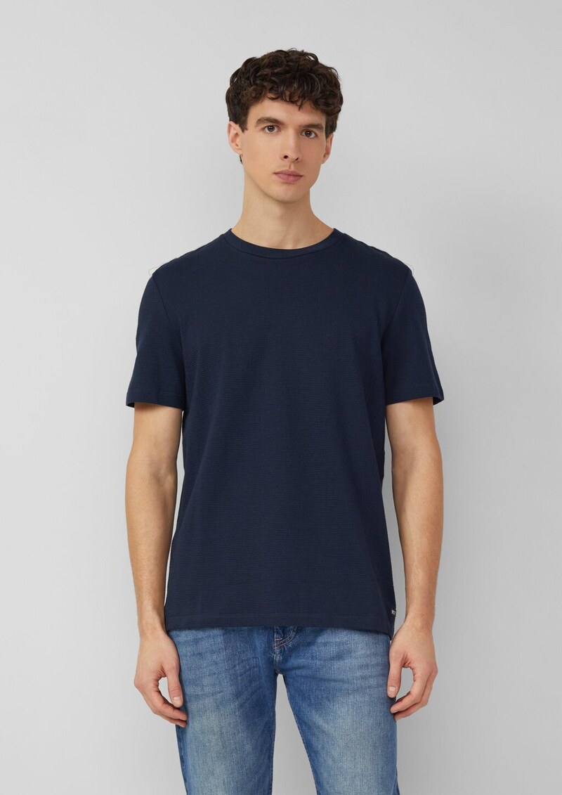 Strukturiertes T-Shirt aus Baumwollmix