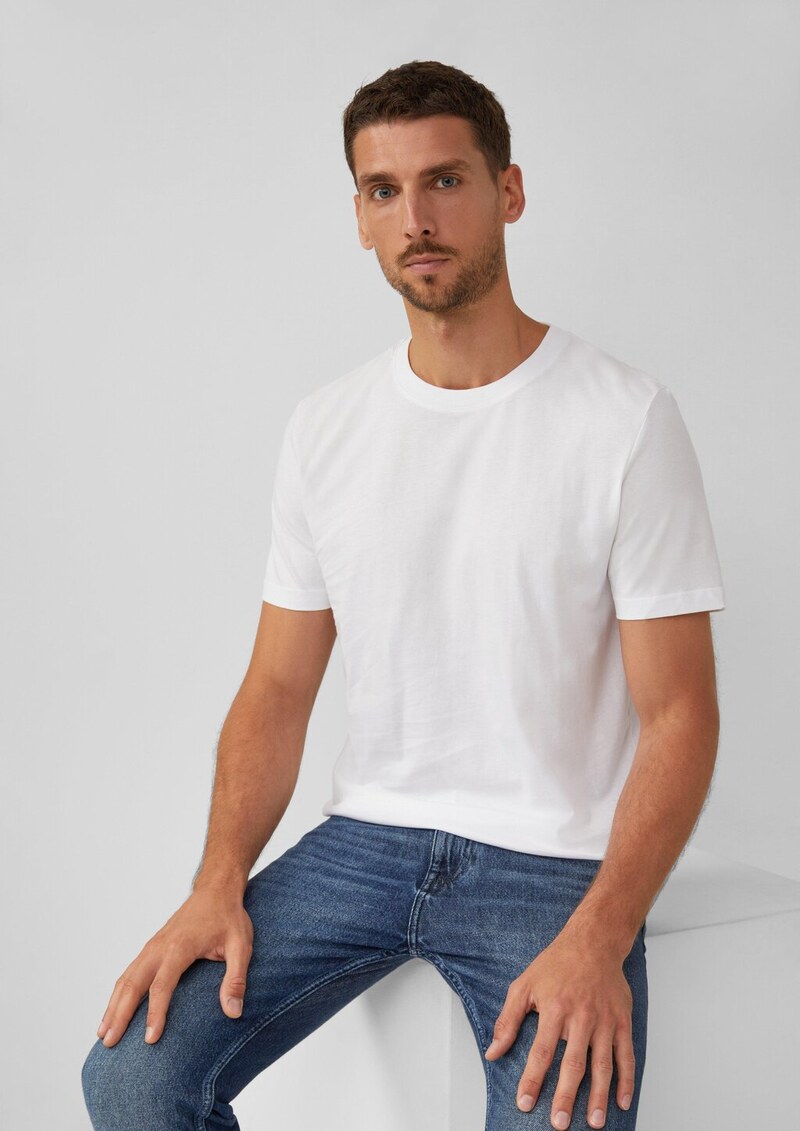 Weiches Kurzarm-T-Shirt aus Baumwoll-Jersey im 5er-Pack