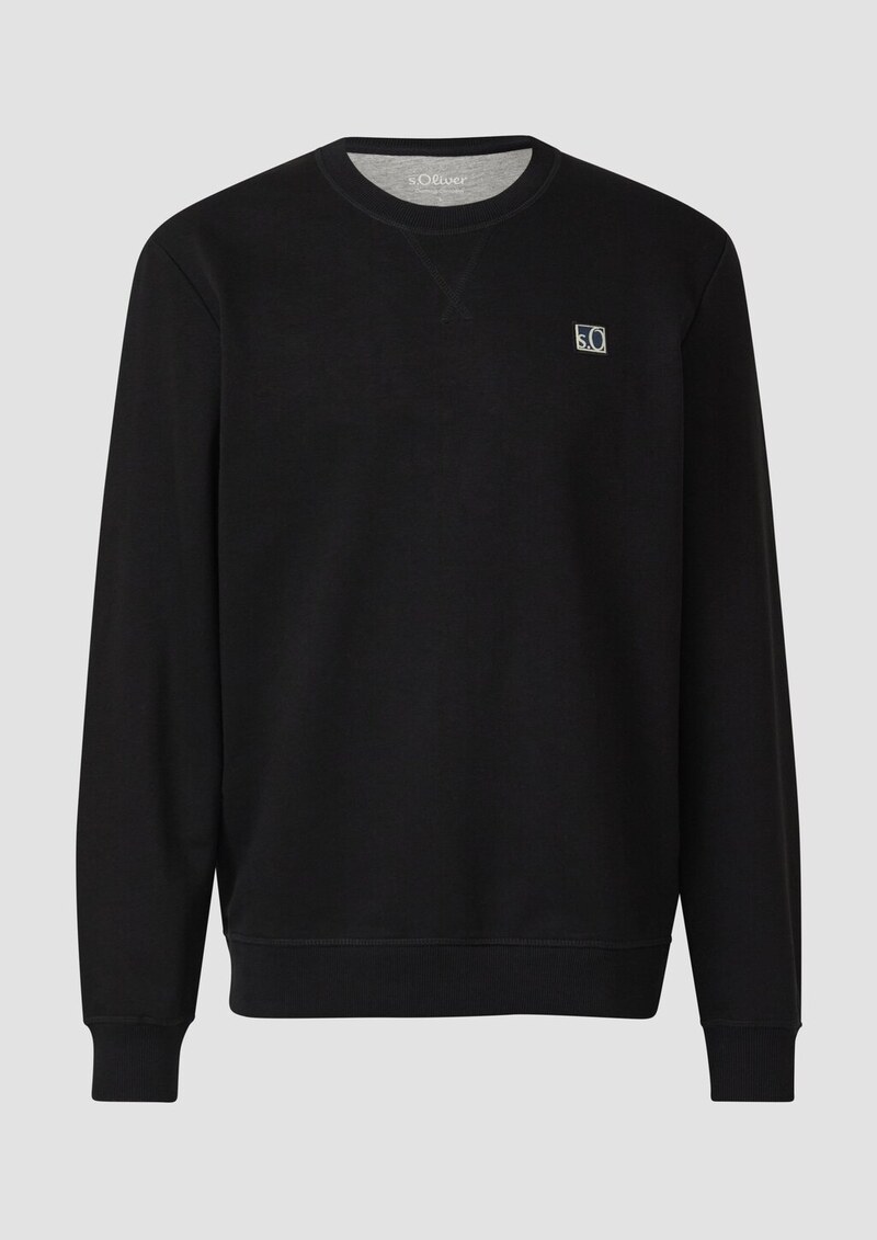 Weiches Sweatshirt aus Baumwollmix mit Crew Neck