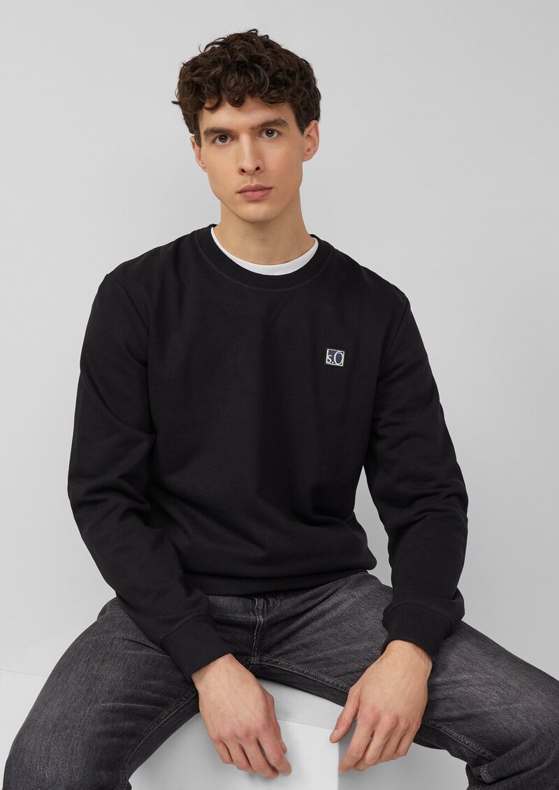 Weiches Sweatshirt aus Baumwollmix mit Crew Neck