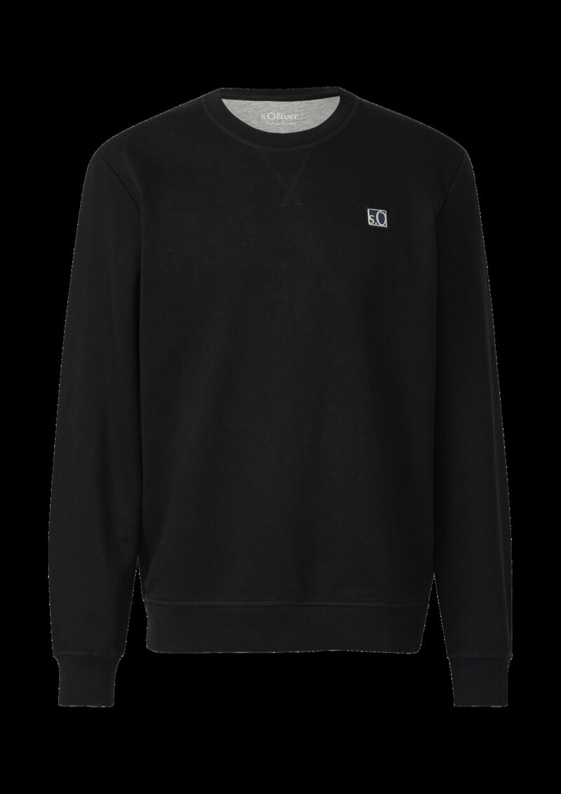 Weiches Sweatshirt aus Baumwollmix mit Crew Neck
