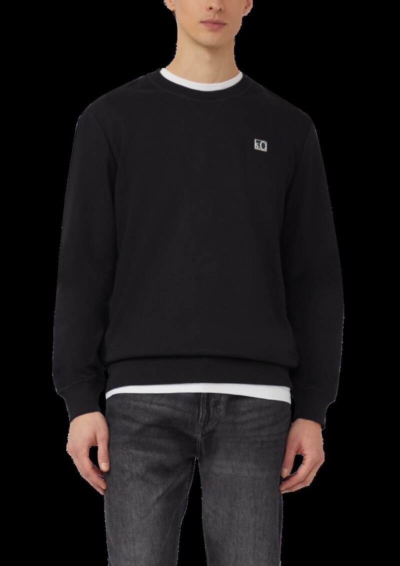 Weiches Sweatshirt aus Baumwollmix mit Crew Neck