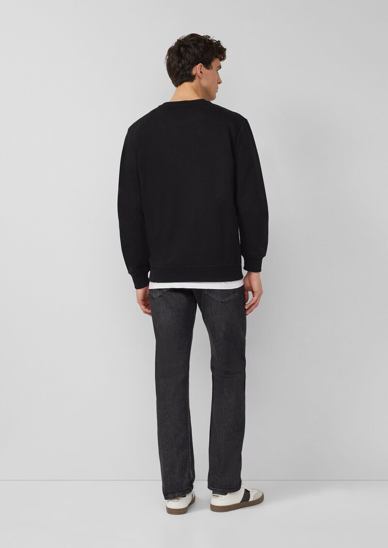 Weiches Sweatshirt aus Baumwollmix mit Crew Neck