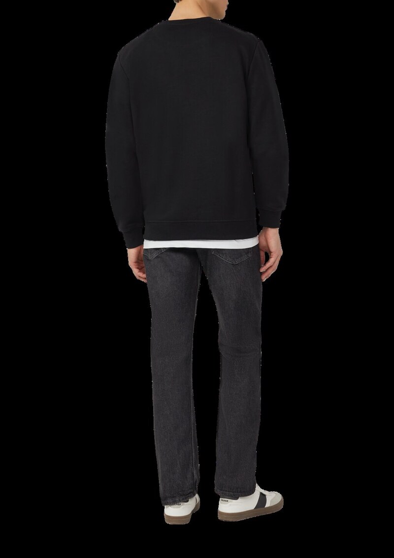 Weiches Sweatshirt aus Baumwollmix mit Crew Neck