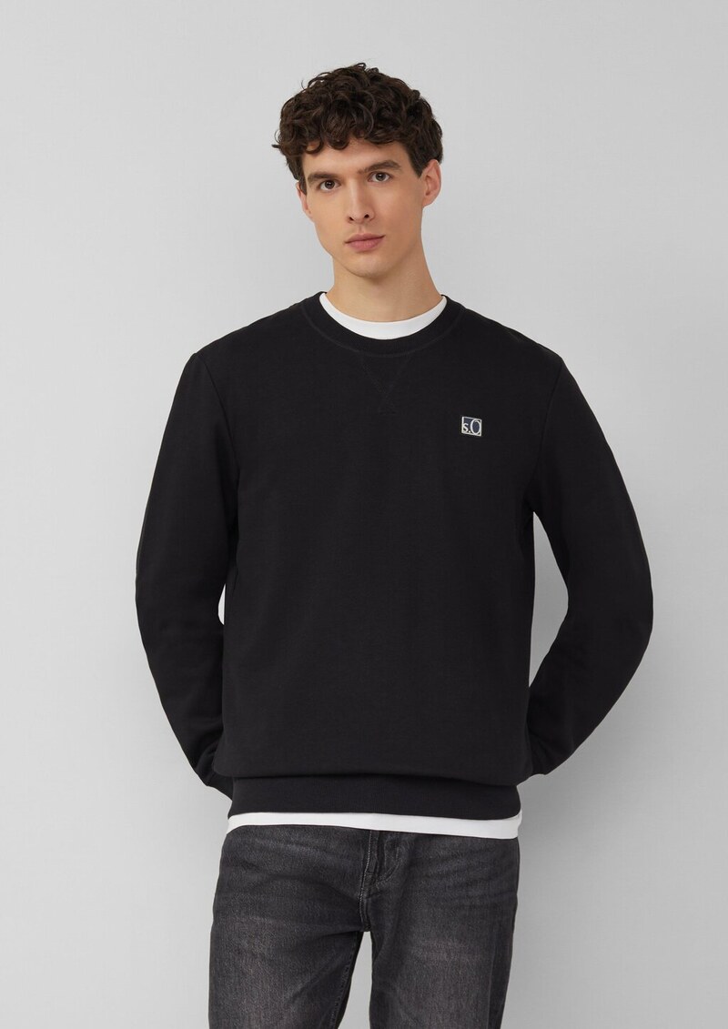 Weiches Sweatshirt aus Baumwollmix mit Crew Neck