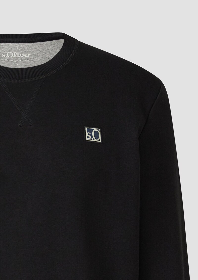 Weiches Sweatshirt aus Baumwollmix mit Crew Neck