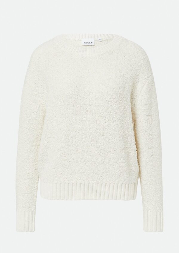 Strickpullover aus Bouclé