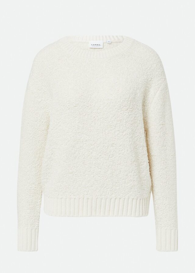 Strickpullover aus Bouclé