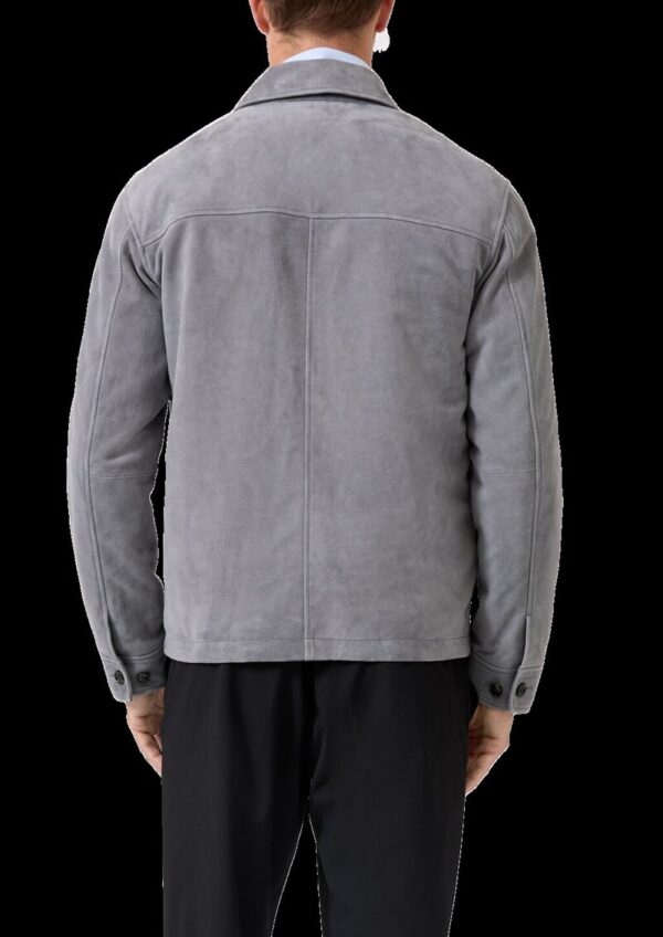 Softe Jacke mit aufgesetzten Brusttaschen aus 100% Leder