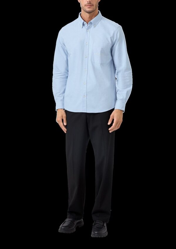 Regular Fit: Oxfordhemd mit Button-down-Kragen und Brusttasche