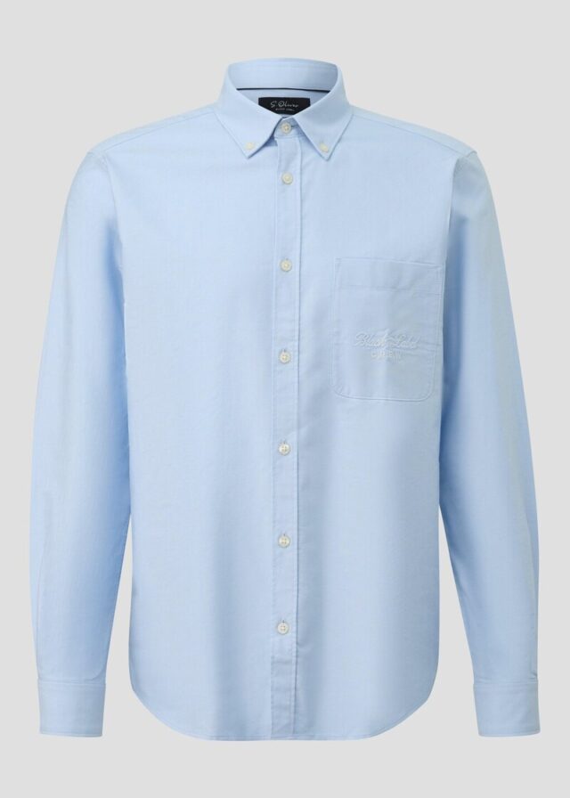 Regular Fit: Oxfordhemd mit Button-down-Kragen und Brusttasche