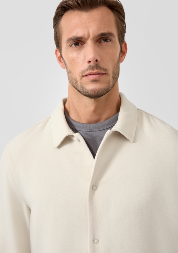 Lässiges Overshirt aus Stretch-Gewebe