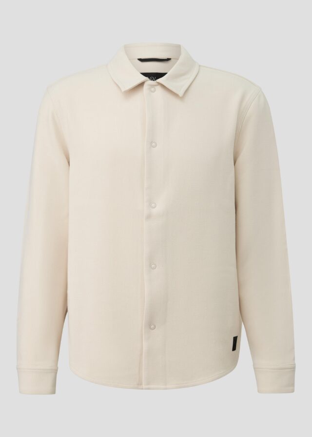 Lässiges Overshirt aus Stretch-Gewebe