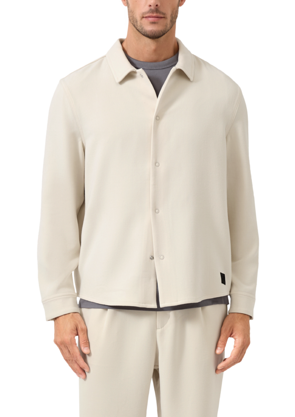 Lässiges Overshirt aus Stretch-Gewebe