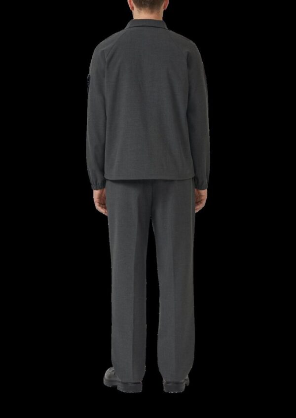 Sportive Raglan-Jacke aus meliertem Stretch-Gewebe