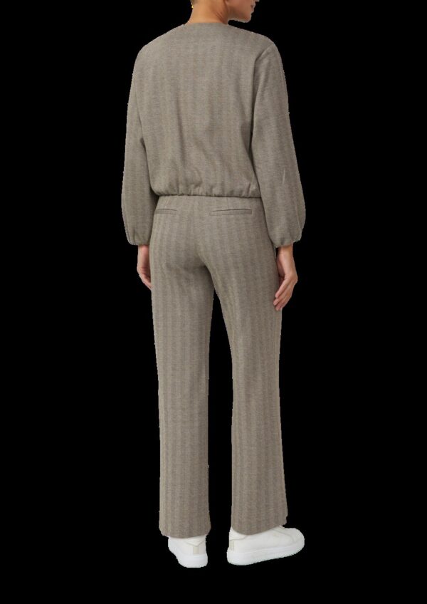 Blouson mit Fischgratmuster und elastischem Saum