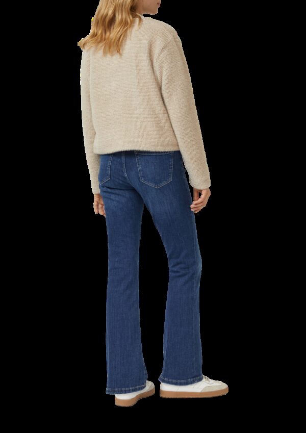 Flauschige Sweatshirt-Jacke mit Muster