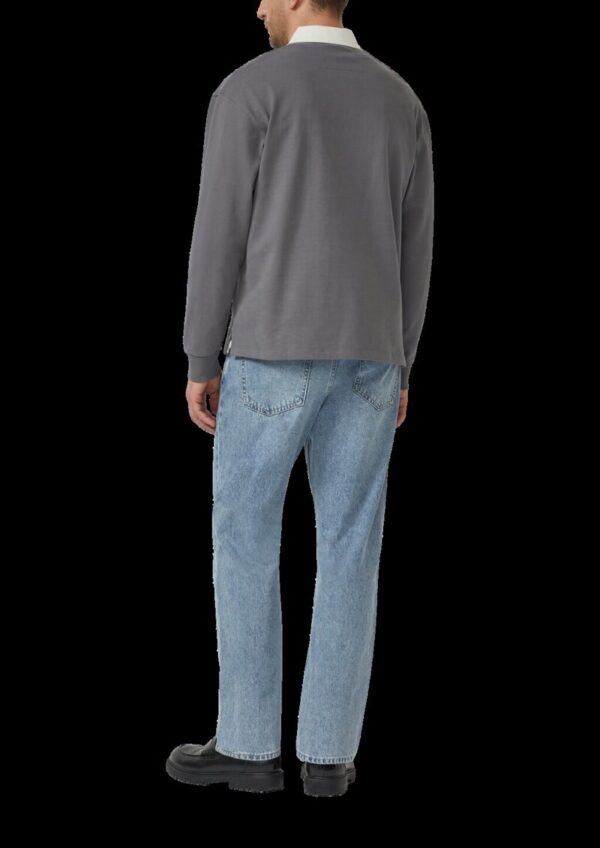 Softes Langarm-Poloshirt im Relaxed Fit