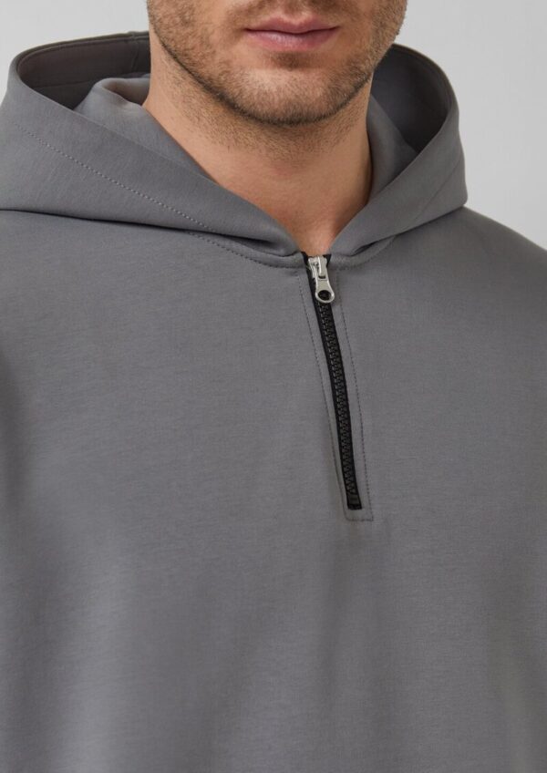 Scuba-Kapuzensweatshirt mit Reißverschluss im Relaxed Fit