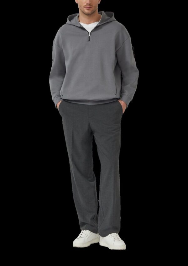 Scuba-Kapuzensweatshirt mit Reißverschluss im Relaxed Fit