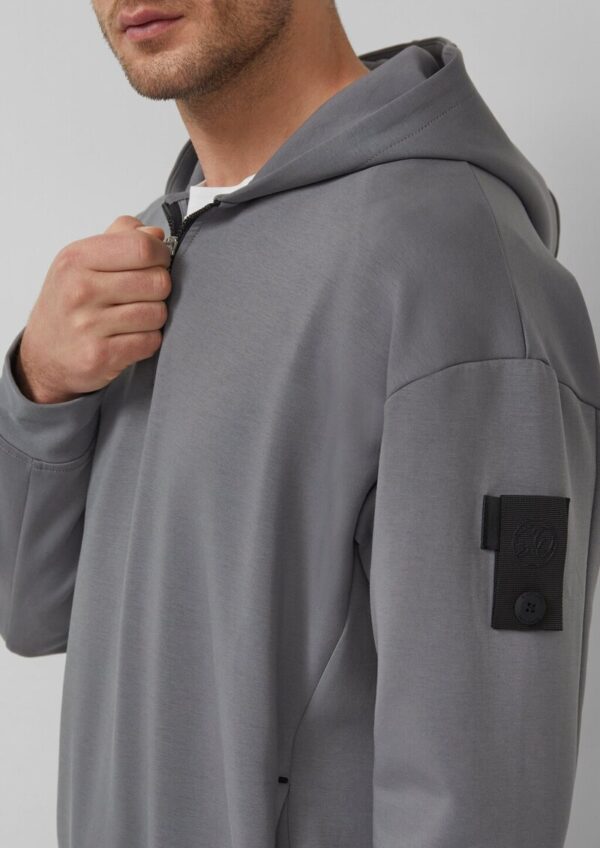 Scuba-Kapuzensweatshirt mit Reißverschluss im Relaxed Fit