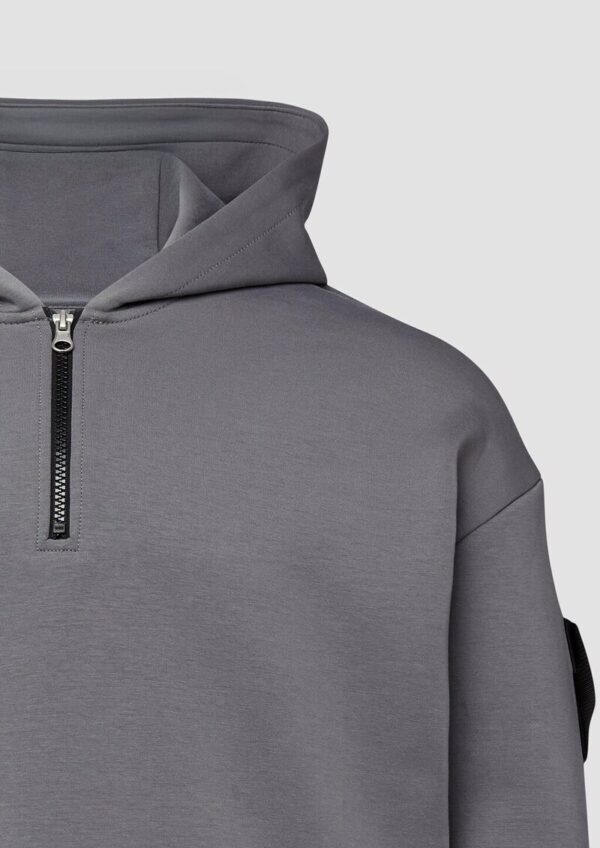 Scuba-Kapuzensweatshirt mit Reißverschluss im Relaxed Fit