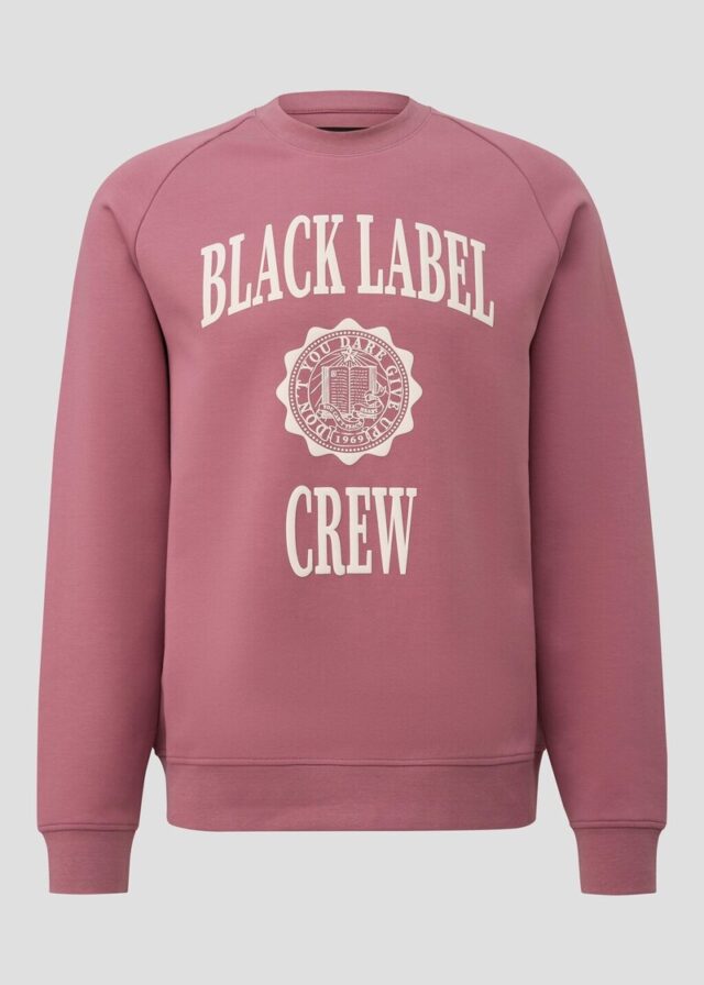 Scuba-Sweatshirt mit Raglanärmeln und Frontprint