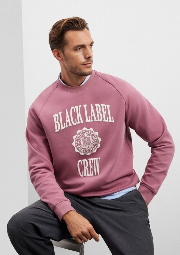 Scuba-Sweatshirt mit Raglanärmeln und Frontprint