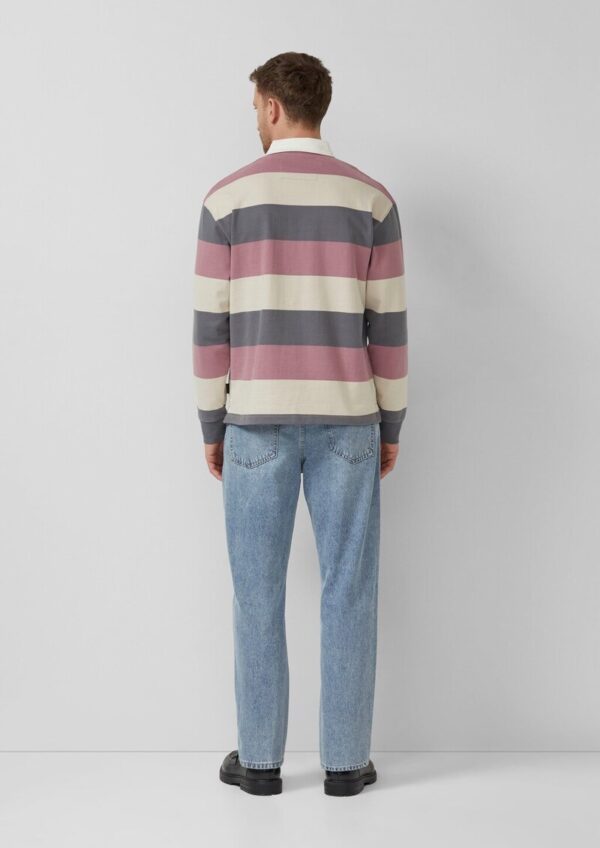 Softes Langarm-Poloshirt im Relaxed Fit