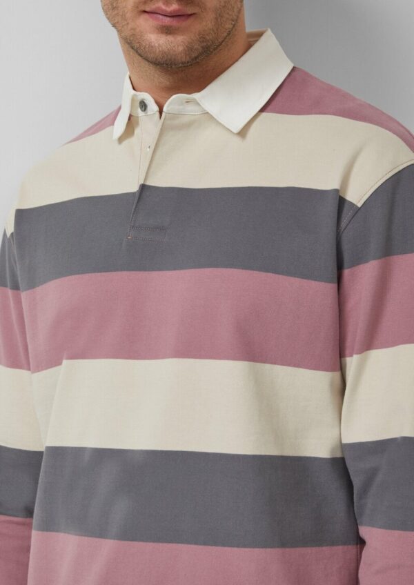 Softes Langarm-Poloshirt im Relaxed Fit