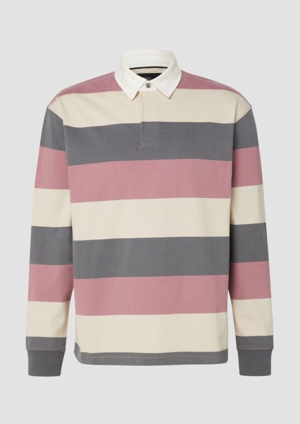 Softes Langarm-Poloshirt im Relaxed Fit