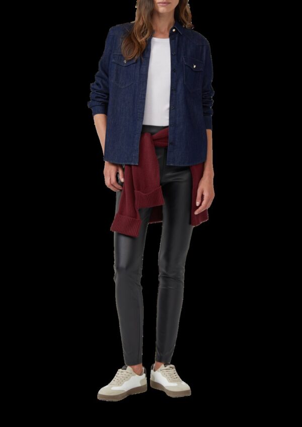 Weiche Stretch-Leggings aus Kunstleder