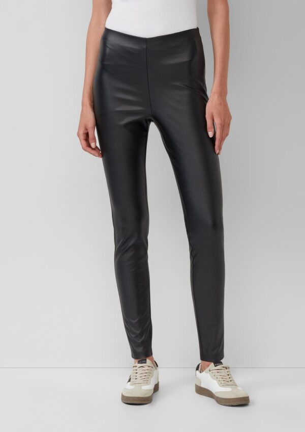 Weiche Stretch-Leggings aus Kunstleder