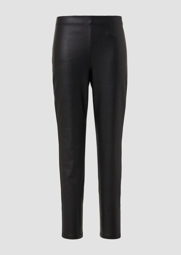Weiche Stretch-Leggings aus Kunstleder