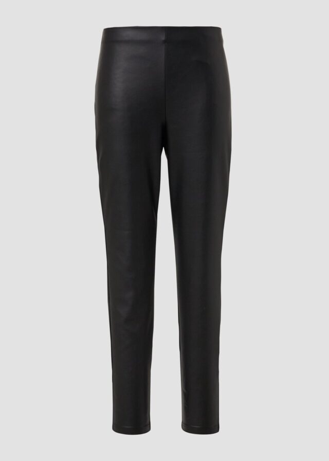 Weiche Stretch-Leggings aus Kunstleder