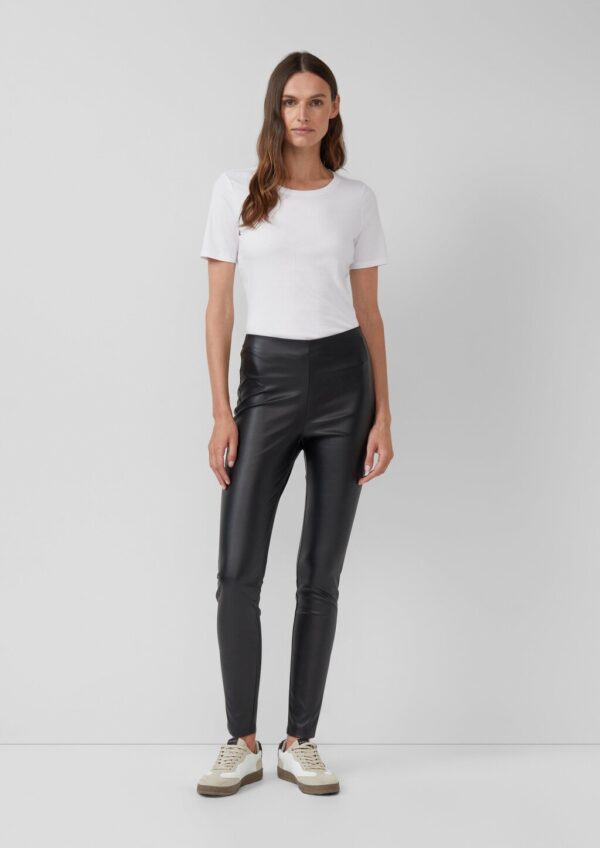 Weiche Stretch-Leggings aus Kunstleder