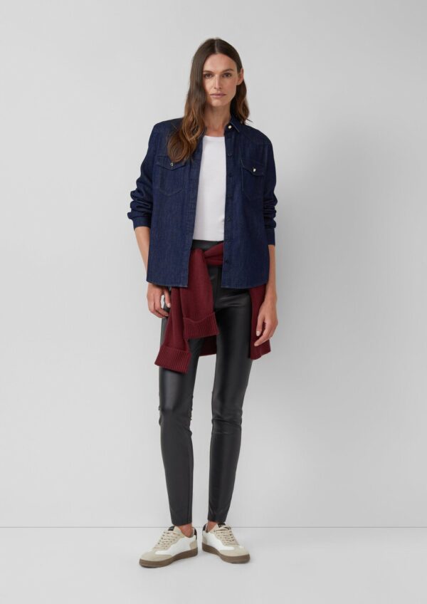 Weiche Stretch-Leggings aus Kunstleder