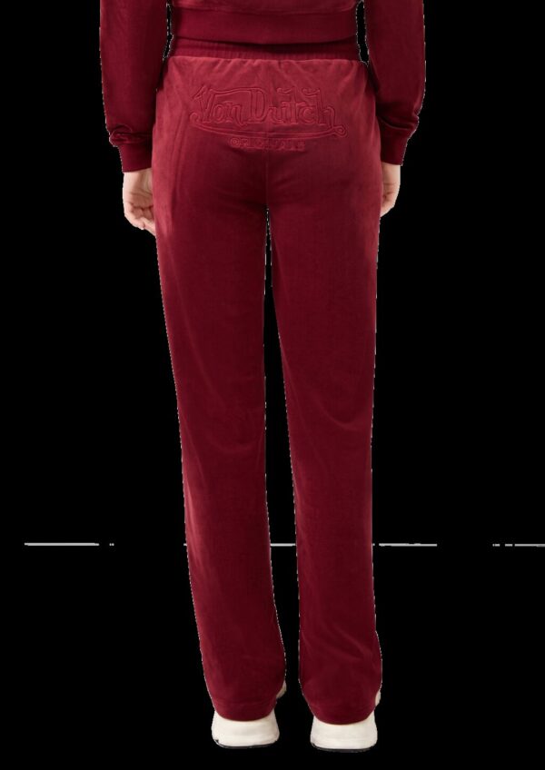 Hose aus weichem Nicki mit Logo-Stickerei | QS x Von Dutch