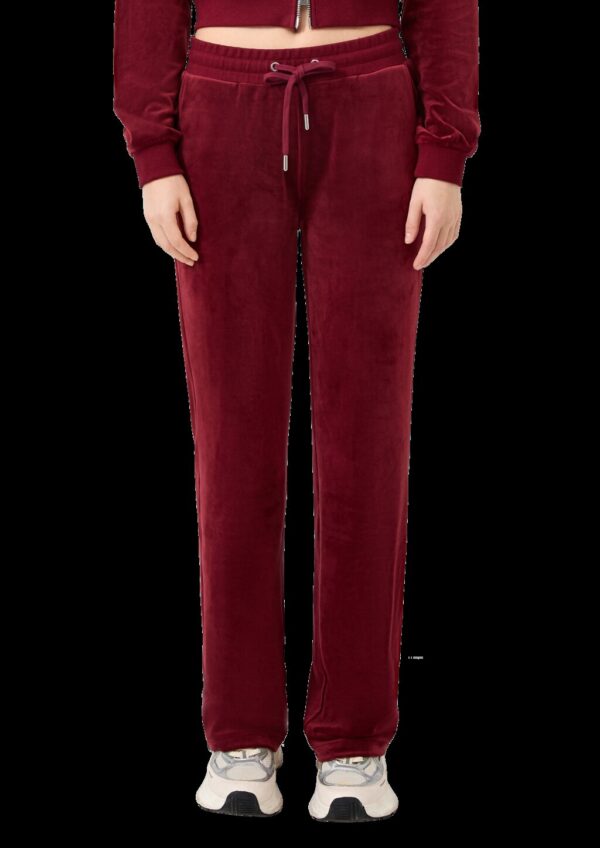 Hose aus weichem Nicki mit Logo-Stickerei | QS x Von Dutch